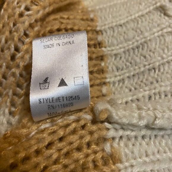 Easel Multi-color stripe knit sweater, size M - Picture 5 of 5